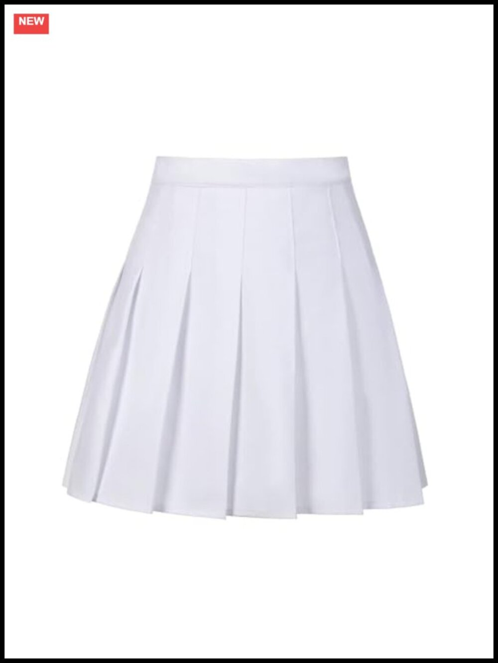 High Waisted Pleated Tennis Skort with Built-in Shorts